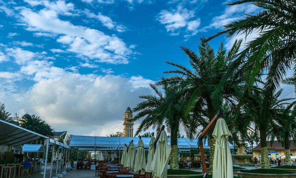 启东海上威尼斯黄金海滩,启东海上威尼斯碧海银沙无边泳池