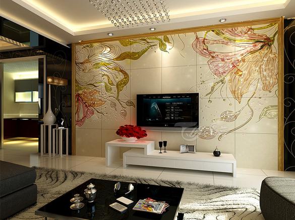 彩雕背景墙选购技巧,彩雕背景墙效果图大全