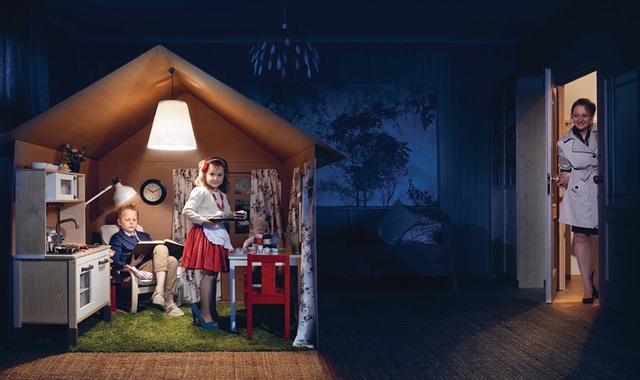 家居插画客厅,家居美学插画