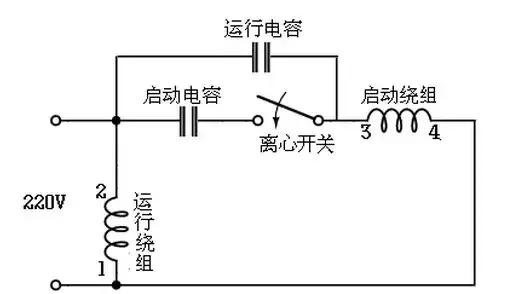 单相220v接触器启动控制接线图,220v单相电机启动器接线方法