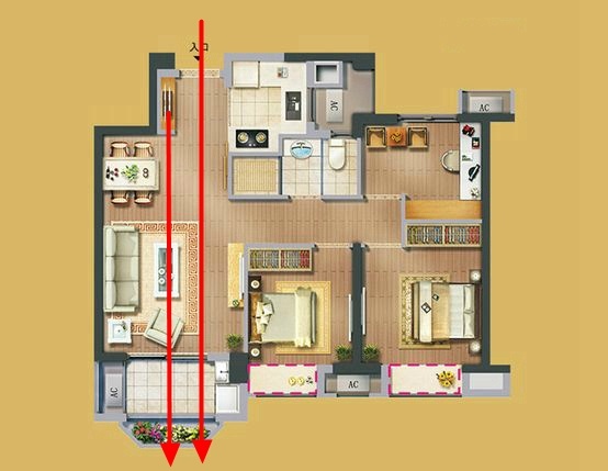 阳光城檀悦83平效果图,阳光城檀悦复式设计方案