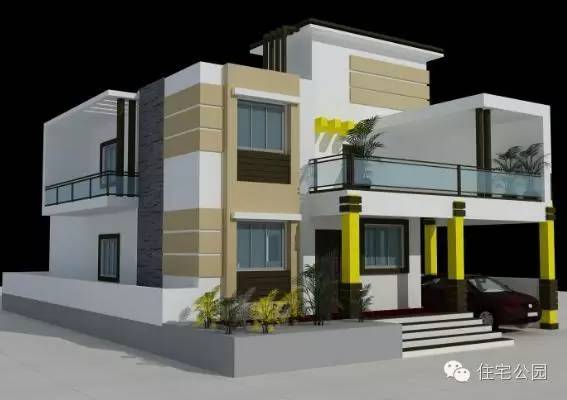 19万盖的2层3间现代小别墅,一层现代平顶别墅