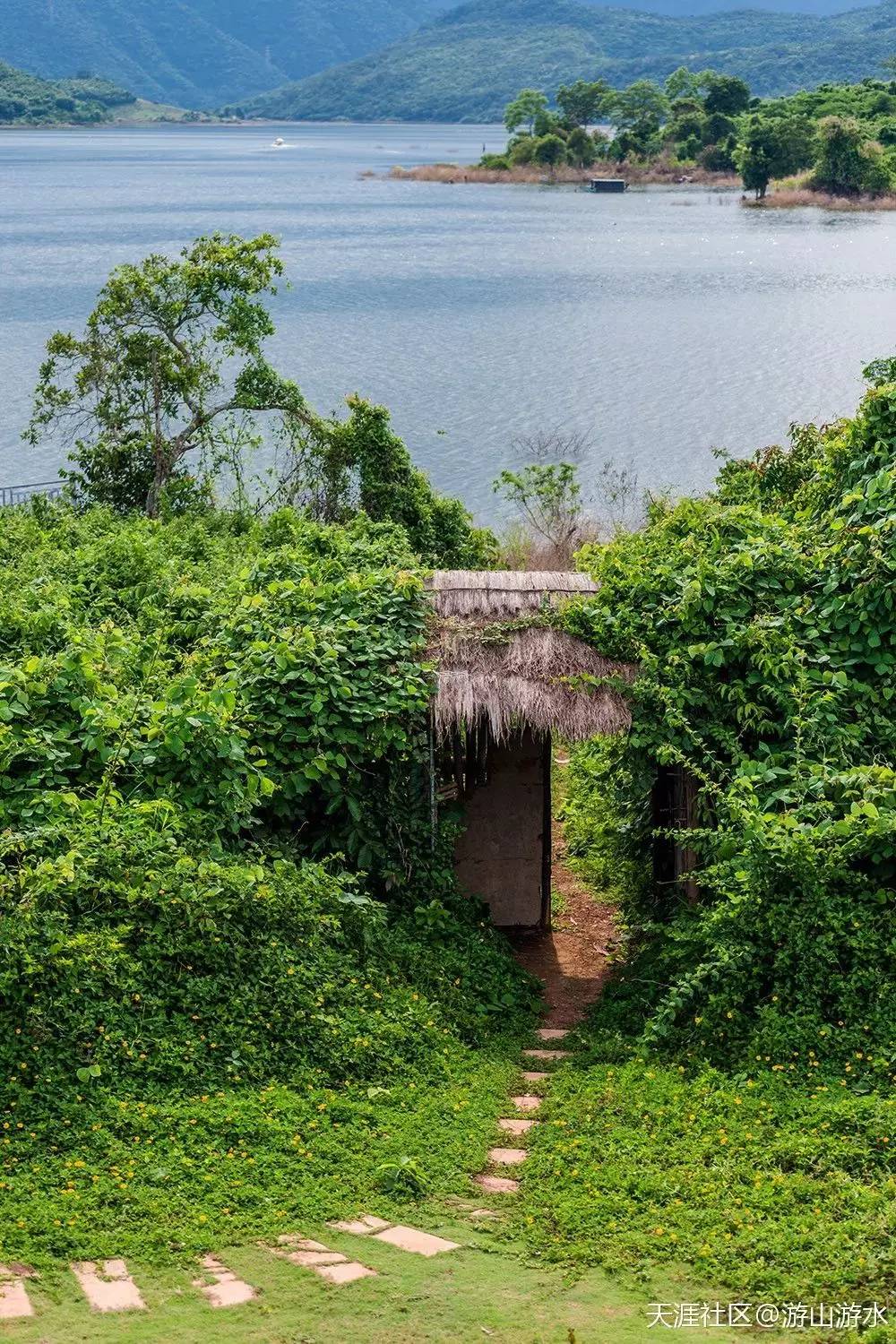 海南天台山小九寨,小九寨青山绿水