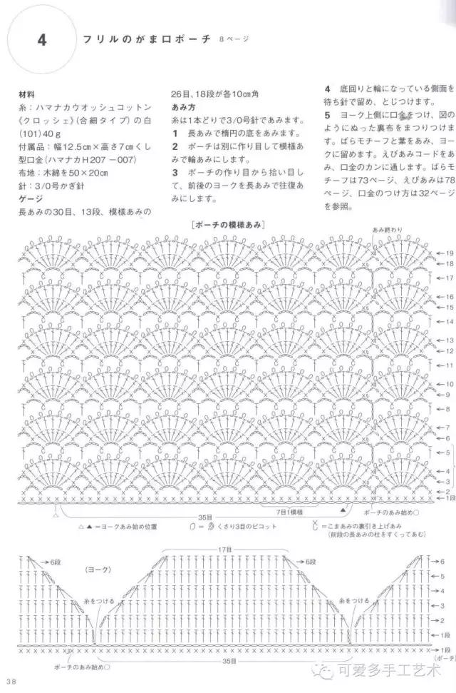 蛋糕草莓包包钩针编织图解,单肩斜挎钩针包包图解大全