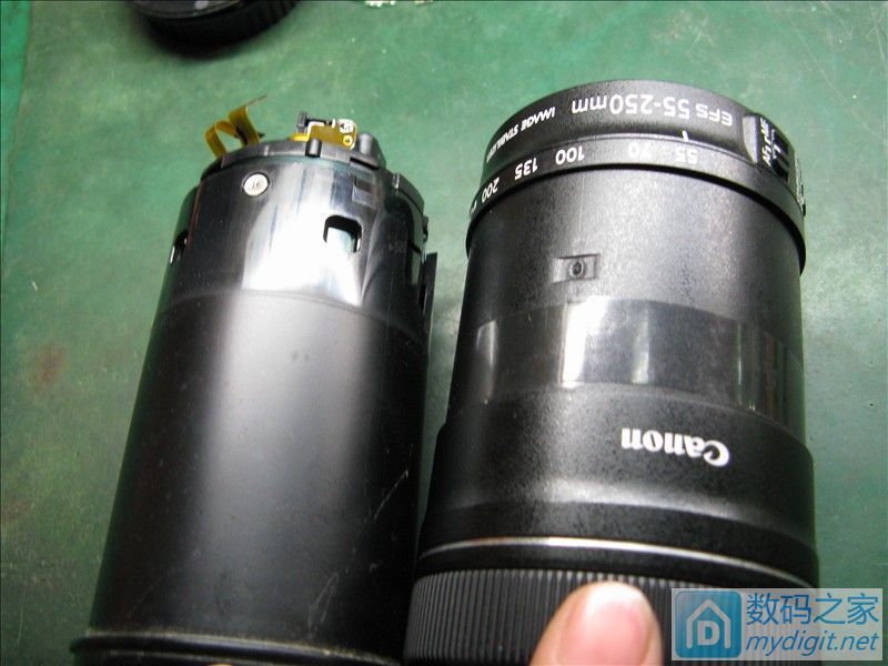 佳能55-250stm更换光圈排线,佳能75-300拆修