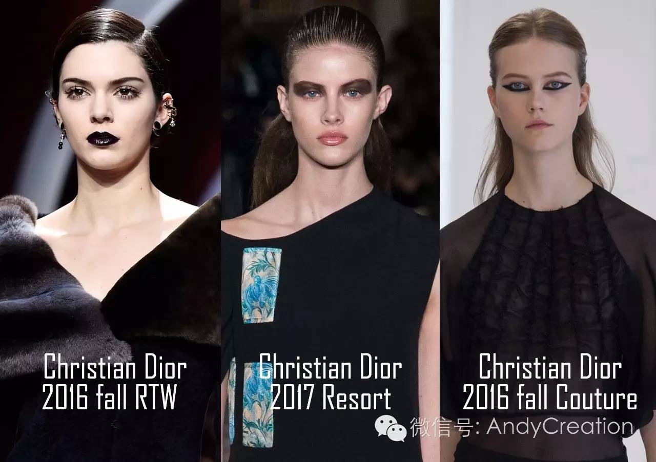 2019秋冬秀场妆容,巴黎时装周的妆容衣服特点