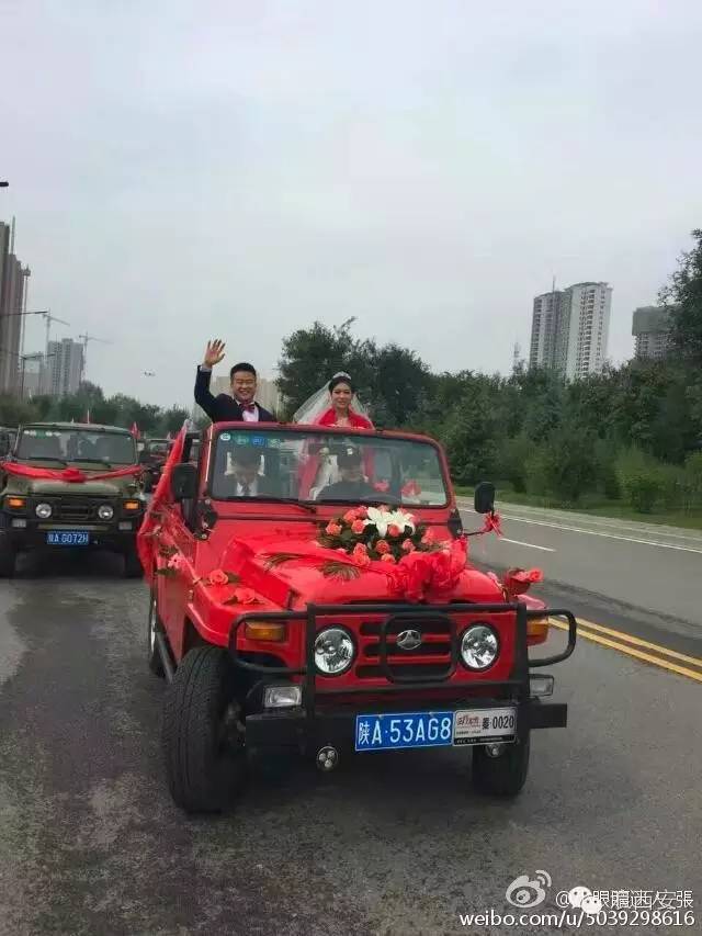 一对新人喜结良缘迎亲车队,鄠邑区新婚车队
