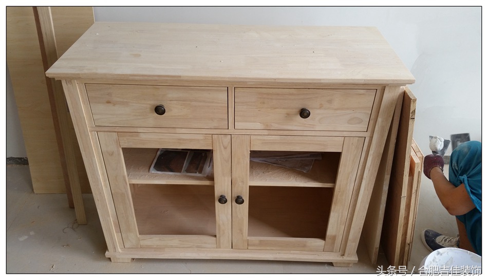 橡胶木指接板家具效果图,老王看装修