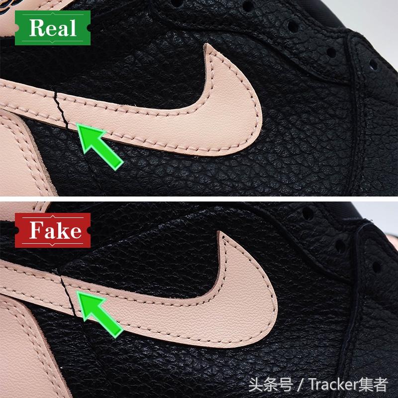 aj1黑粉脚趾真假对比,aj1黑粉脚趾low发售