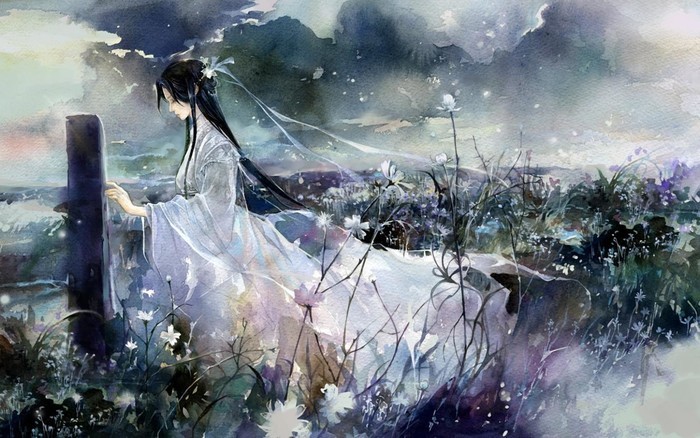 我是人间惆怅客知君心事泪纵横,自是人间惆怅客断肠声里忆平生