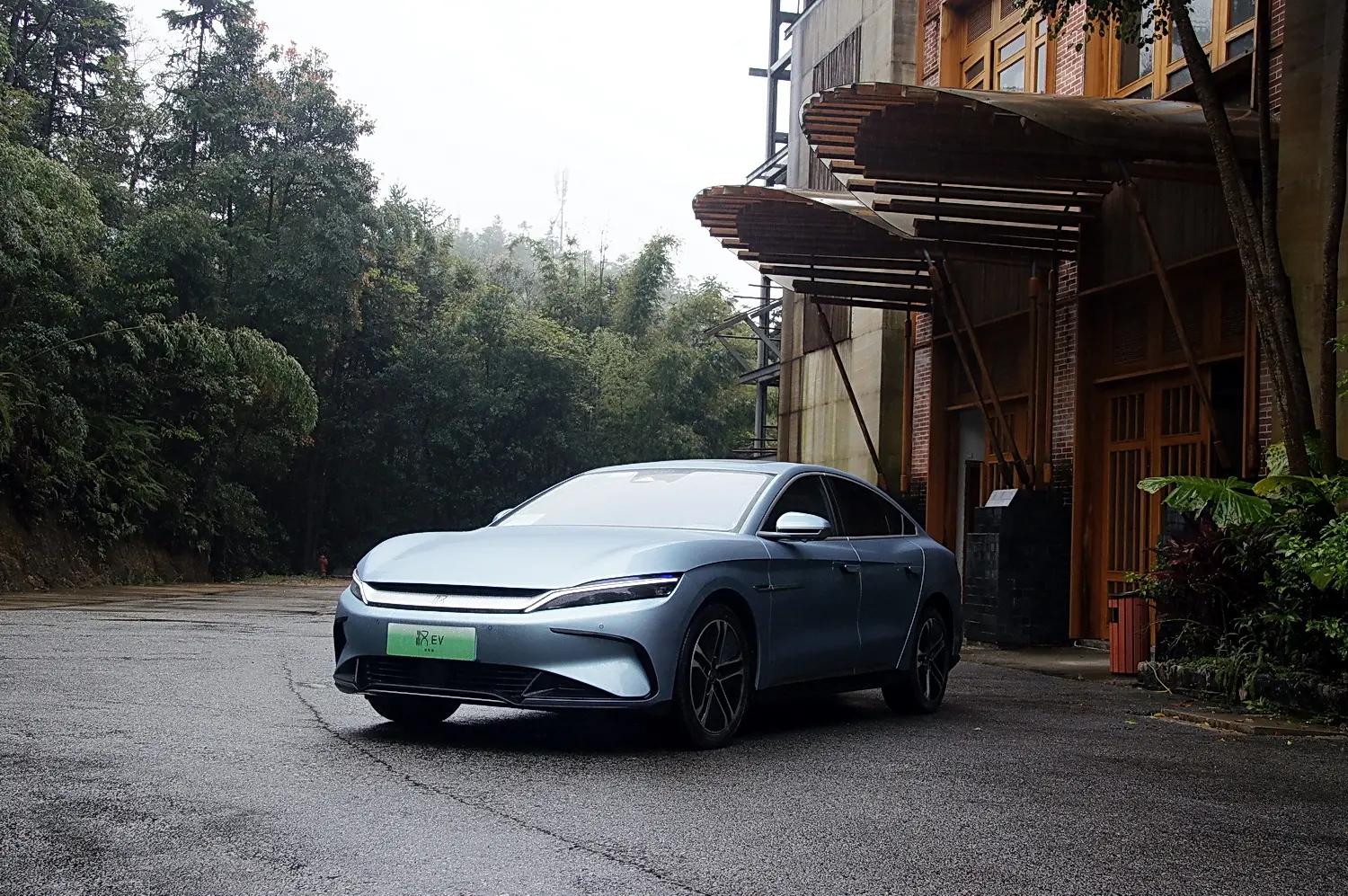 比亚迪汉ev冠军版顶配沉浸式体验,感受中式豪华比亚迪汉ev