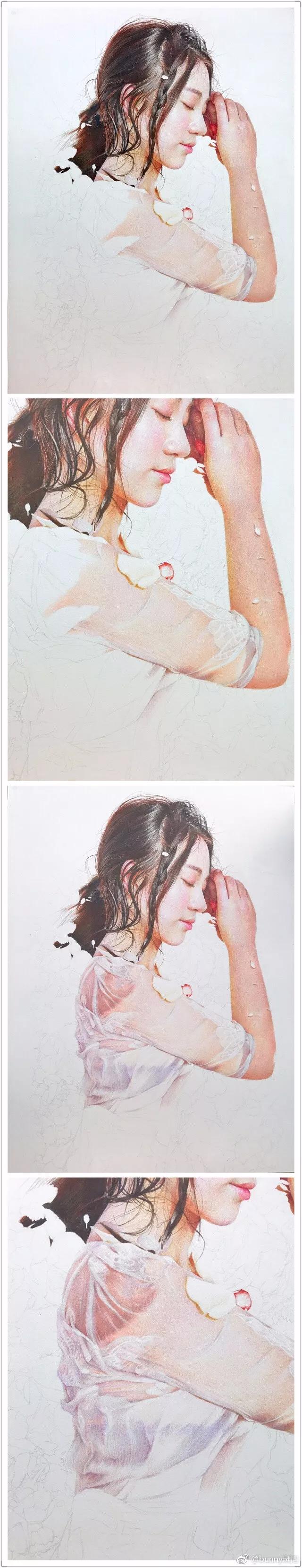 彩铅人物女孩教程视频,用彩铅画动漫人物天使恶魔