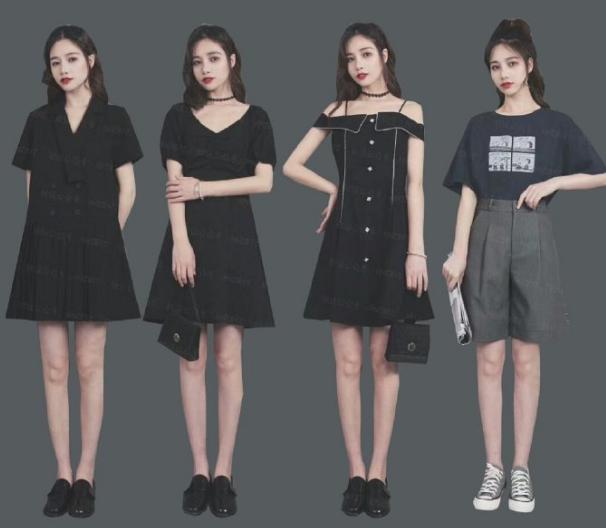 蓝色连衣裙扎着马尾辫,扎马尾辫穿什么裙子好看