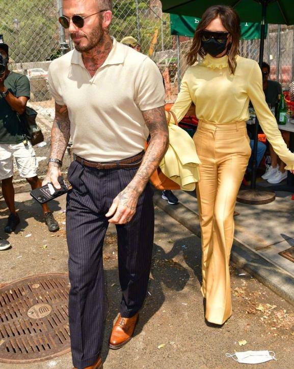 贝克汉姆街头约会被拍,贝克汉姆维多利亚写真