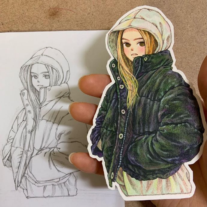 怎么画小学生线描或者素描,卡通动漫人物绘画素描