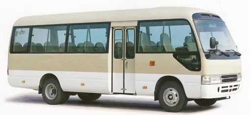 丰田最强的面包车考斯特,丰田考斯特23座中巴车驾驶体验