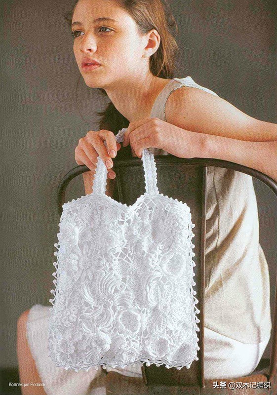 多款漂亮时尚的爱尔兰蕾丝钩花配饰手拿包包，附图解