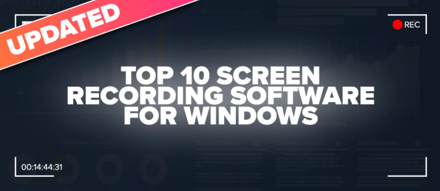 windows屏幕录制软件,windows屏幕录制