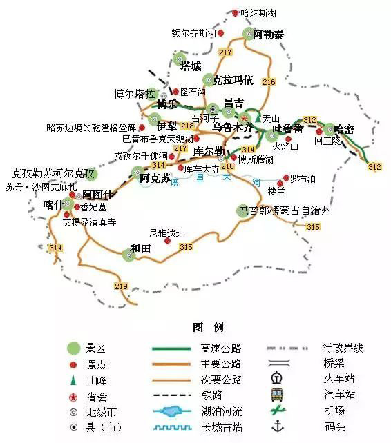 全国旅游景点详细地图大全,最新版中国各省市旅游景点地图