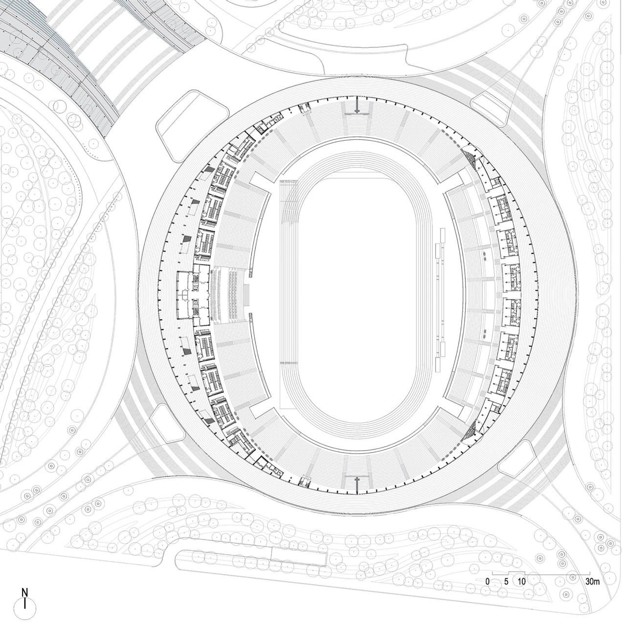 海口五源河体育场内场效果,海口五源河体育中心内部图