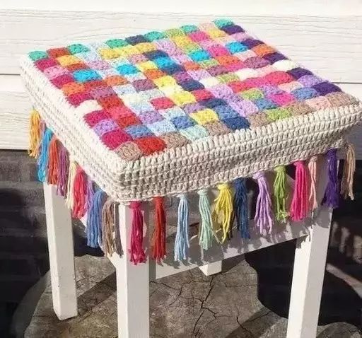 教你编织钩针坐垫手把手学会,钩针编织莲花坐垫教程简单