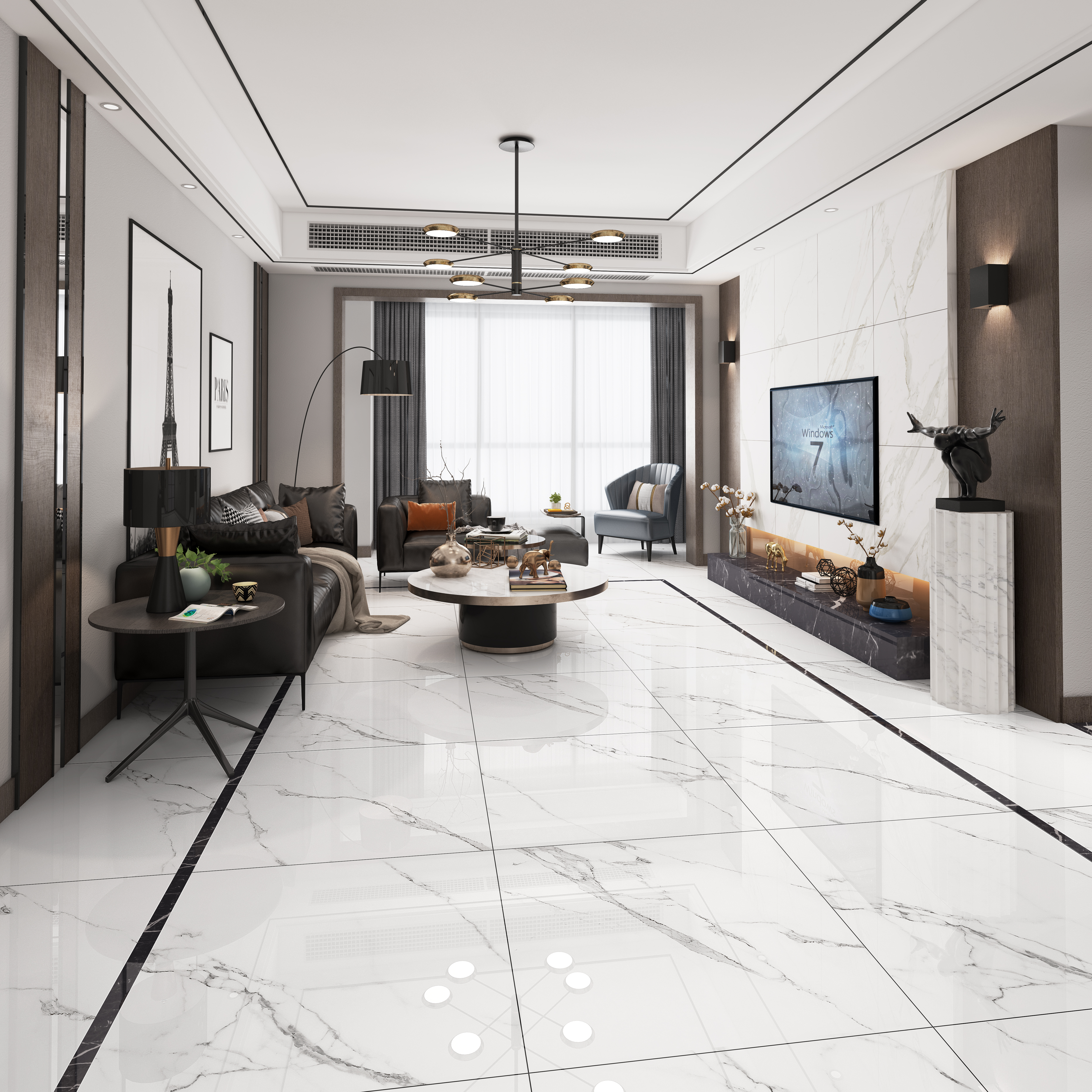 800*800瓷砖90平需要多少,800x800防滑地砖一般价格