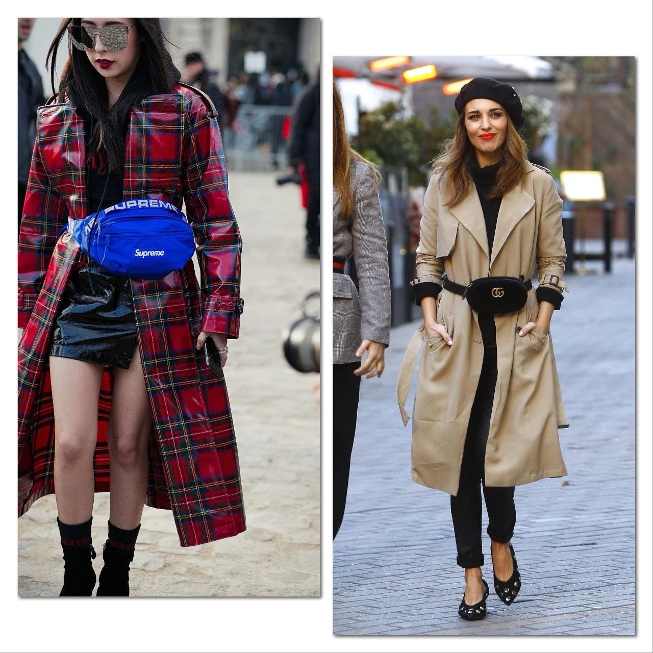 大衣配的包包,穿大衣腰包怎么背