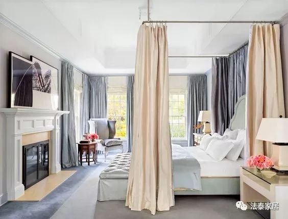 床幔一整套,床帘一体式布置