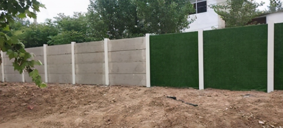 水泥板围墙安装,围墙铁艺围栏安装全过程