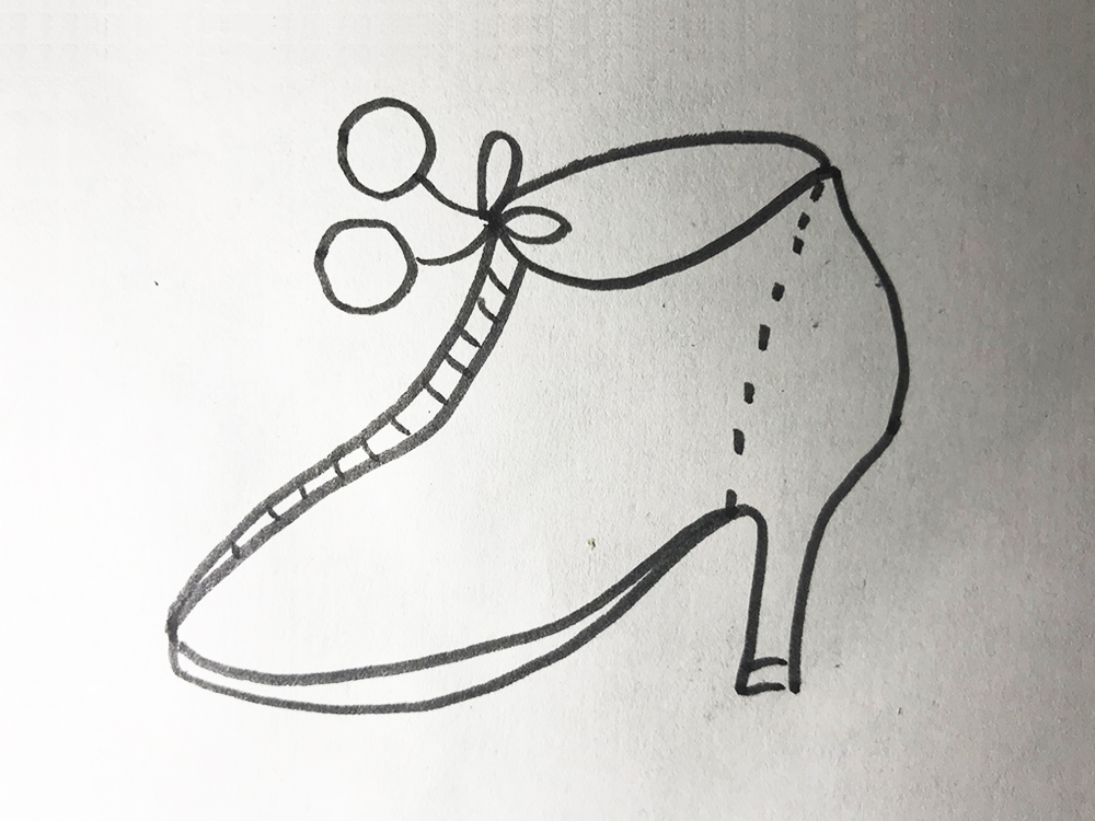 高跟鞋简笔画简单又好看,图画高跟鞋简笔画彩色