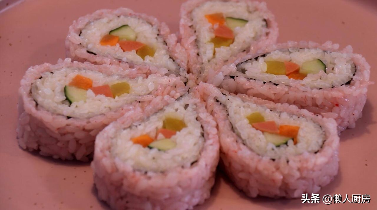 想吃寿司不用买，这是懒人寿司的做法，不用担心不会卷，好看好吃