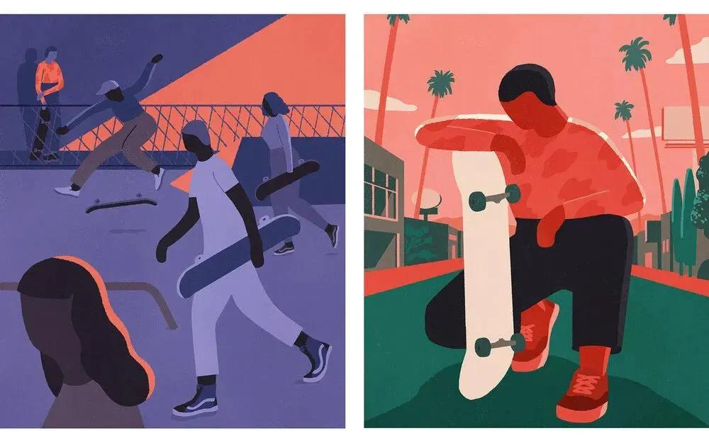 美国纽约视觉艺术学院插画,插画毕业展