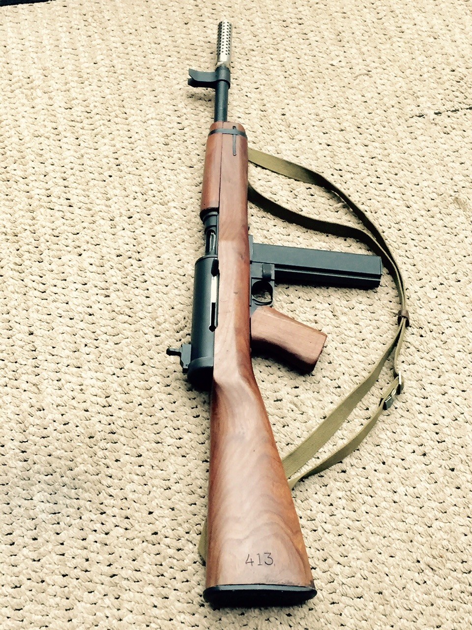 美国m3冲锋枪为什么叫黄油枪,美军m16sb冲锋枪