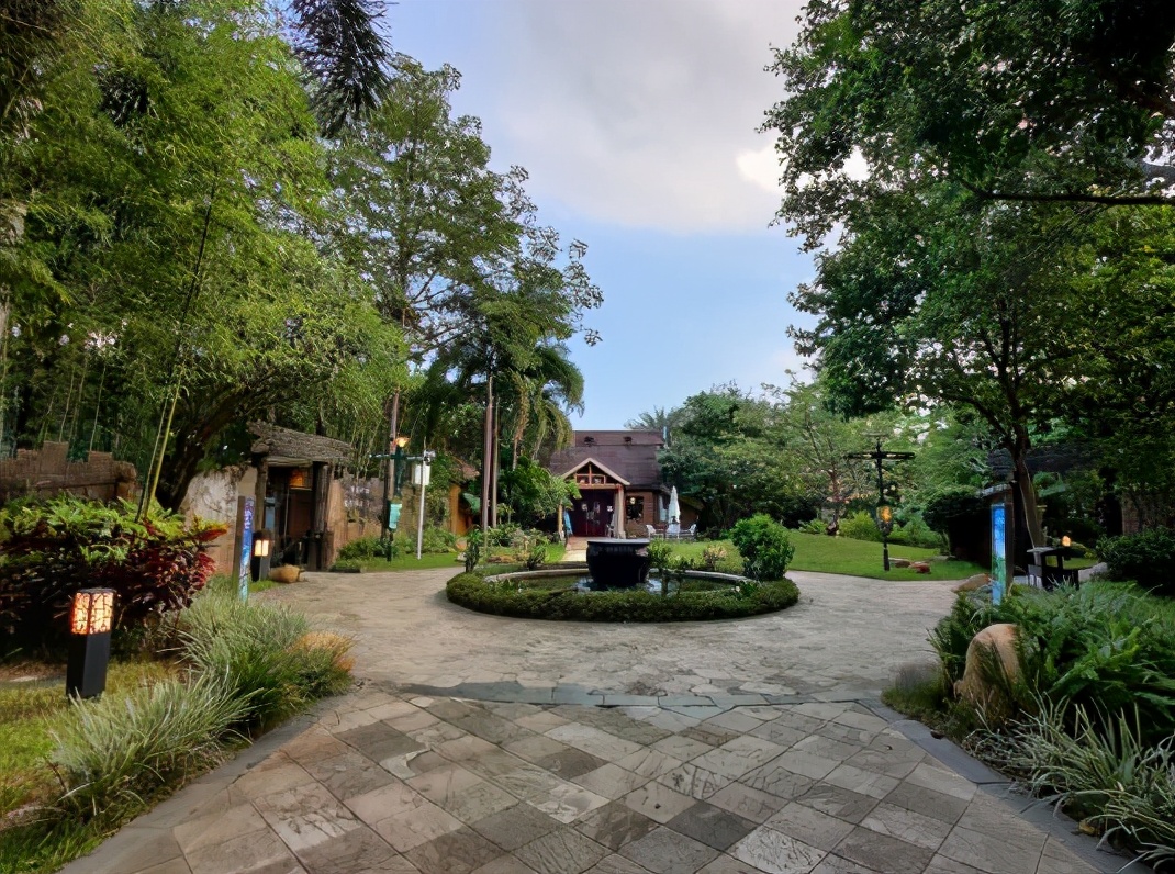 藏在河源爱心岛上的温泉民宿，巴厘岛风情小别墅，私家泡池，惊艳