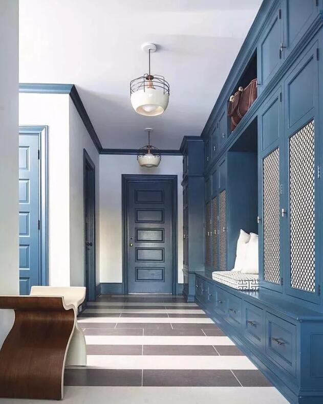 入户门厅造型设计,入户只能做一扇门的鞋柜怎么设计