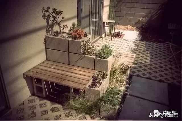 水泥砖的庭院太惊艳了,庭院小型水泥砖