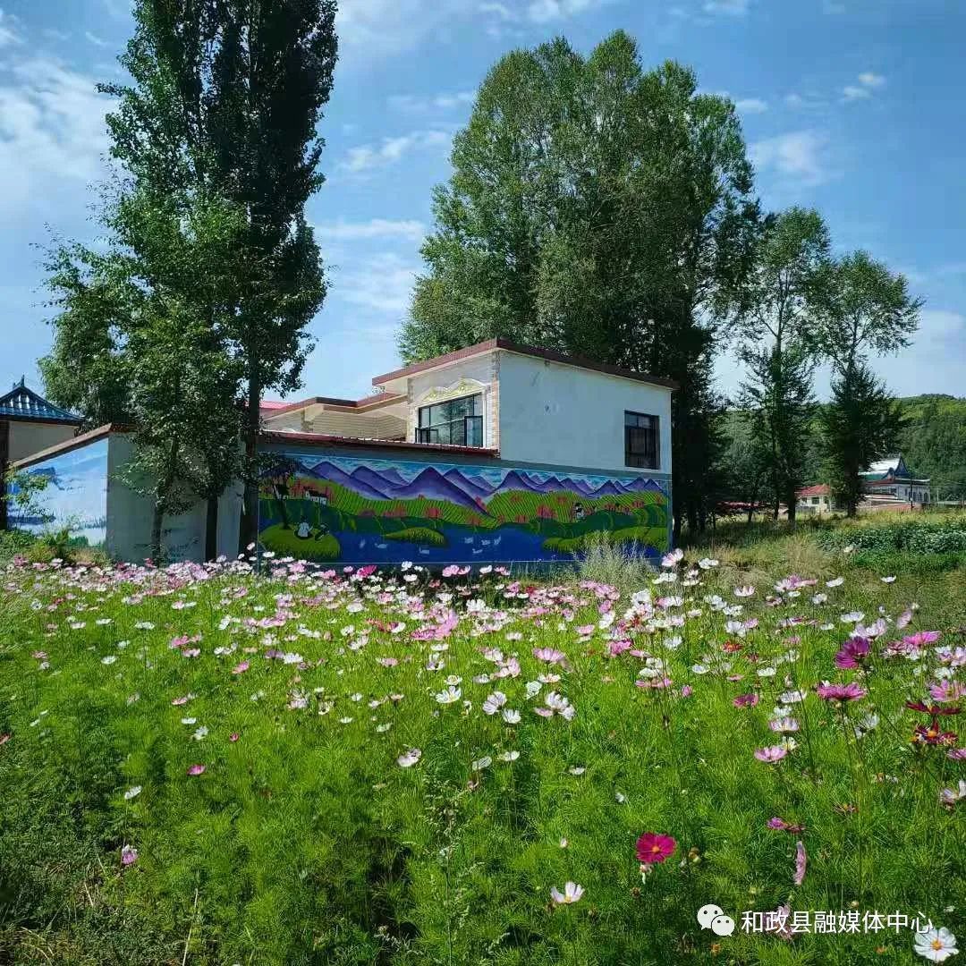 乡村振兴山水墙绘手绘,乡村振兴文化墙手绘中国风