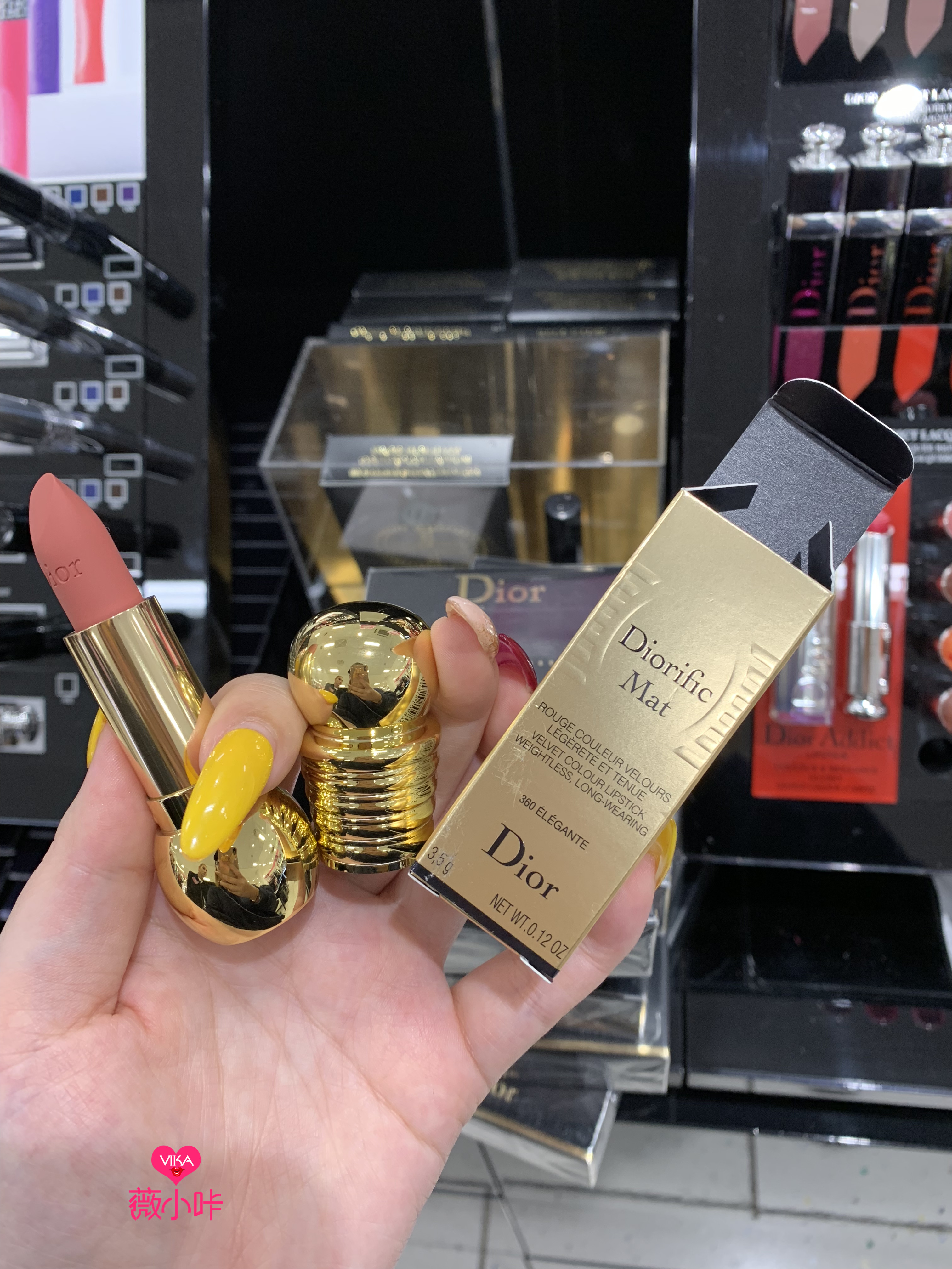 迪奥金管口红,迪奥18年圣诞小金管