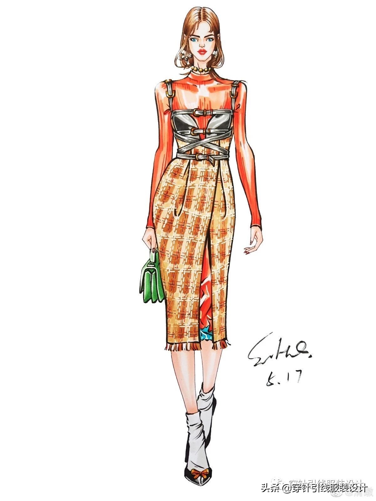 效果图手绘服装,效果图大全70-80平三室