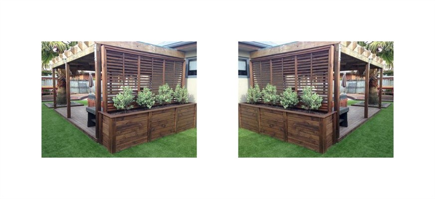 大面积圆形庭院布置,50平方院子设计有环绕院子的水景