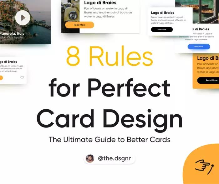 UI设计：8种卡片设计技巧