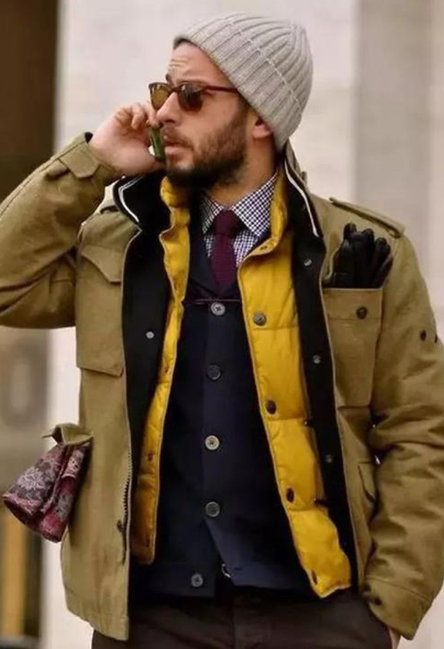 潮男羽绒背心,时尚羽绒背心马甲外套穿搭男士