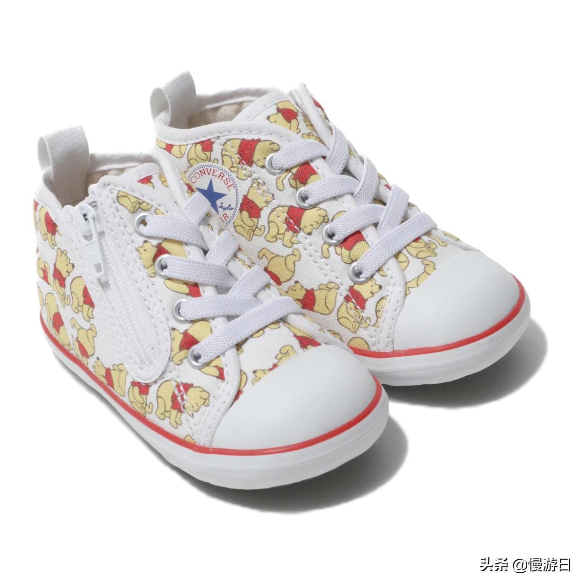 穿上小熊维尼去逛街！日本匡威推出小熊维尼限定婴儿小童帆布鞋