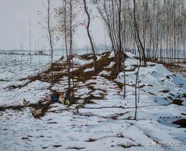 张冬峰油画风景作品欣赏,油画大师张晓刚