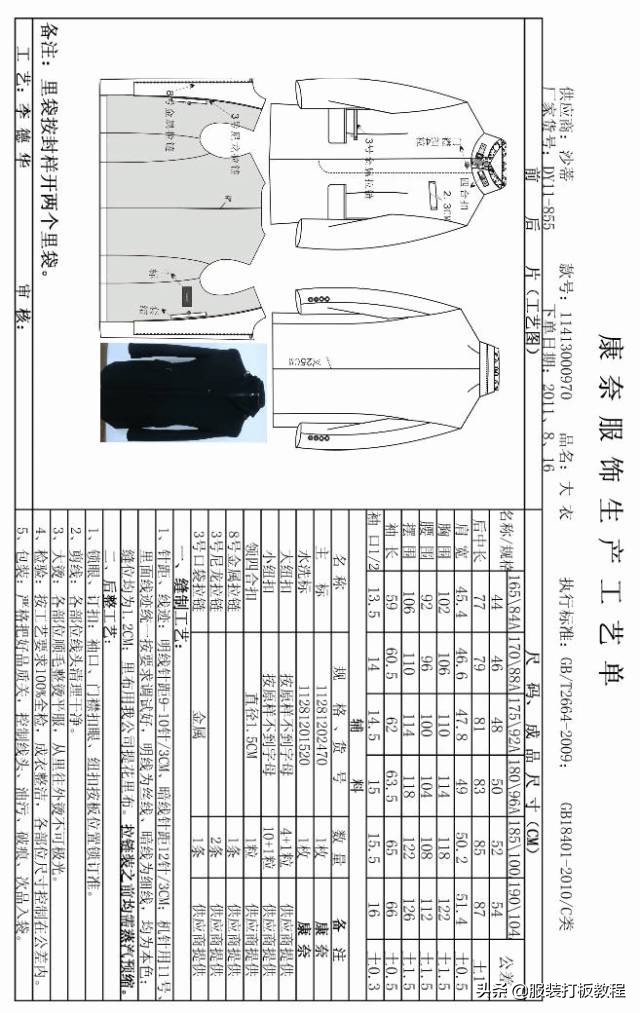 服装工艺单撰写的十大关键问题