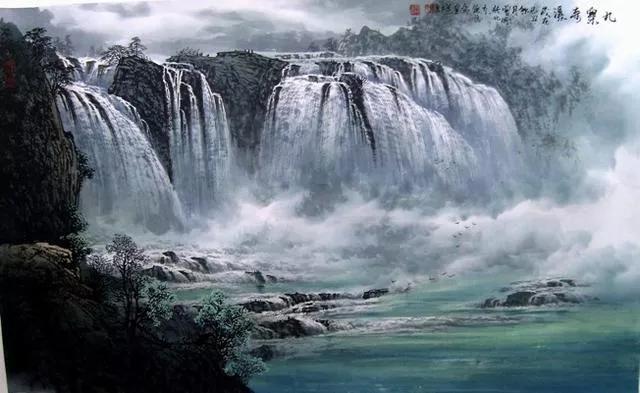 曾刚国画山水技法4,曾刚雪景国画山水画图片