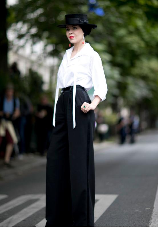 阔腿裤穿出时尚感,阔腿裤要怎么穿才又显瘦又好看