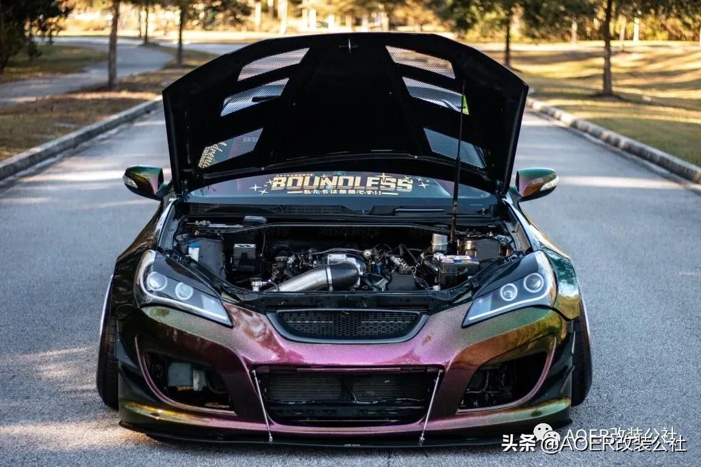 现代劳恩斯酷派2.0t爆改,现代劳恩斯酷派改装图片大全