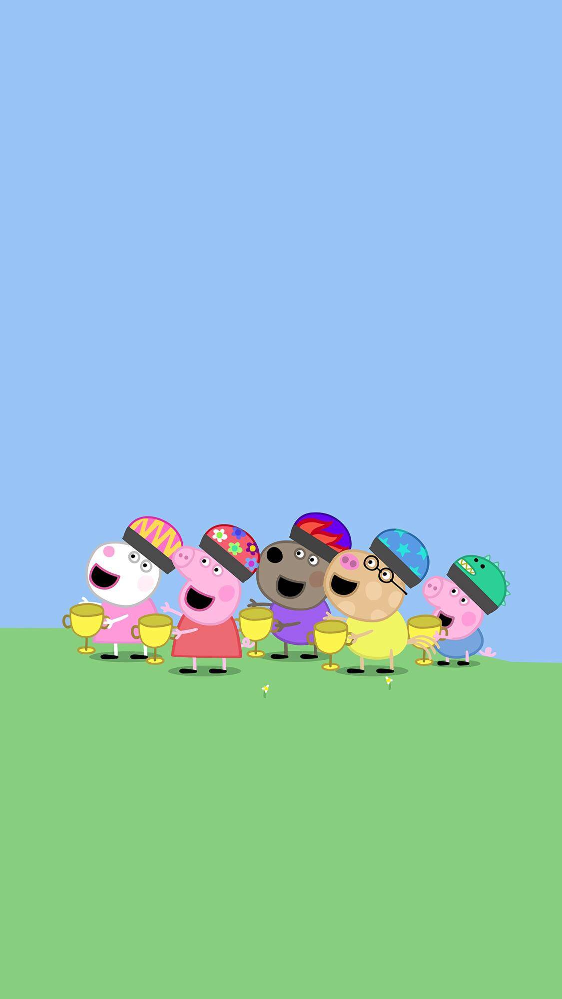 小猪佩奇运动图片大全,小猪佩奇和他的朋友壁纸