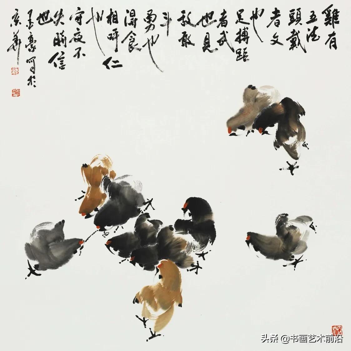 墨豪画鸡自成一家,墨豪画鸡高清大图